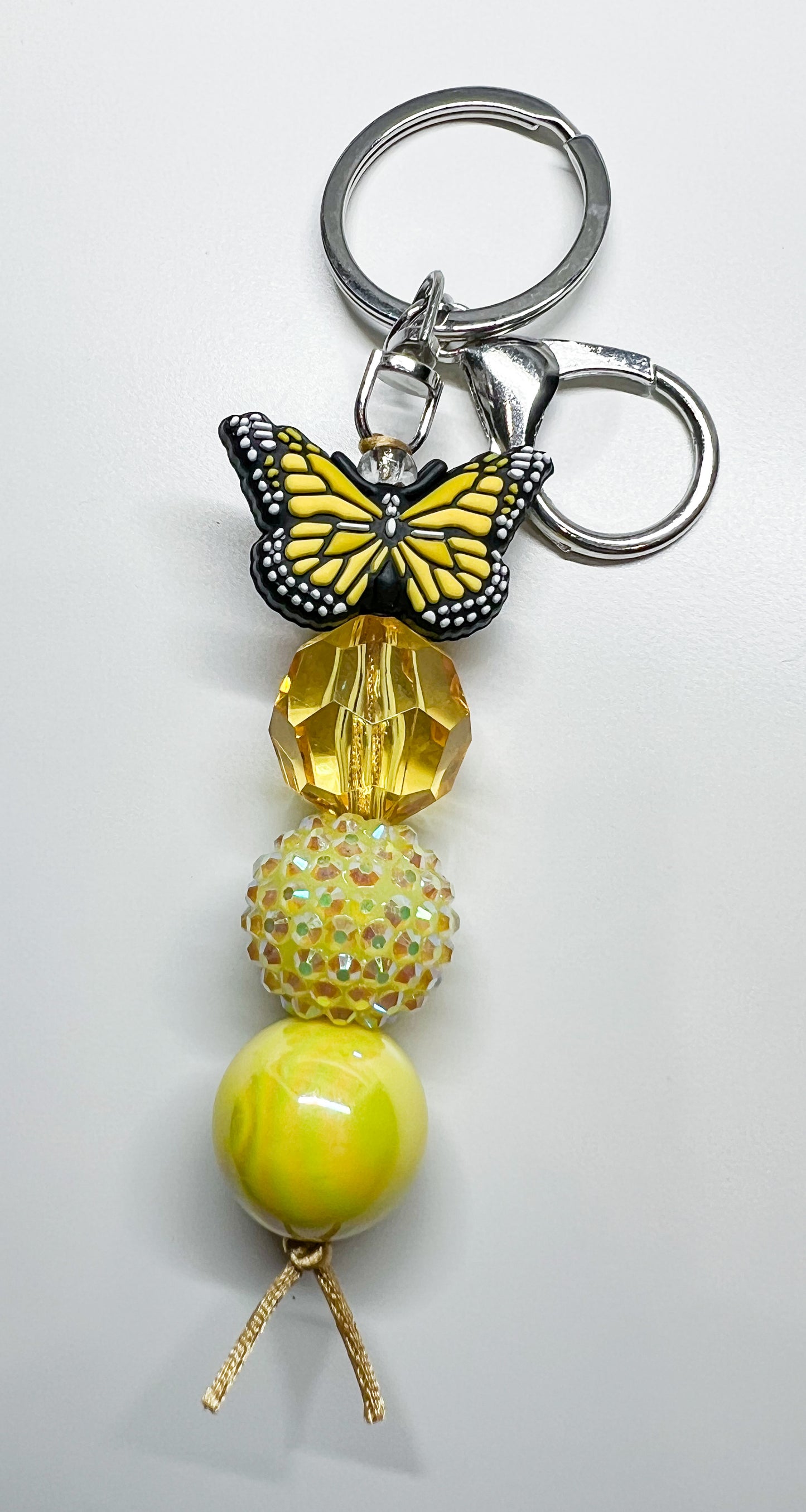 Yellow Butterfly Keychain